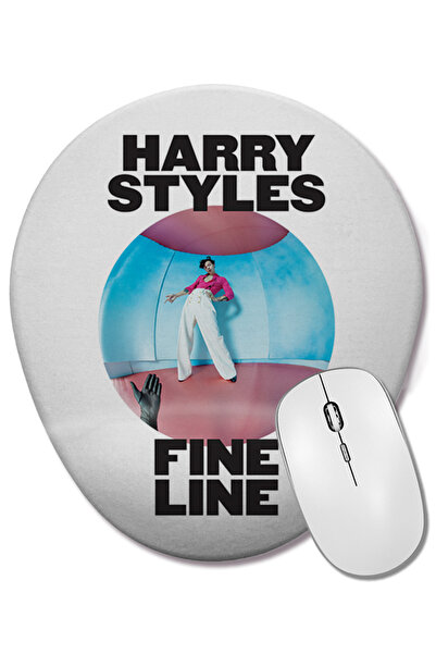 BASKI DÜNYASI Mouse Pad oval cu suport pentru încheietura mâinii Fine Line Ha...