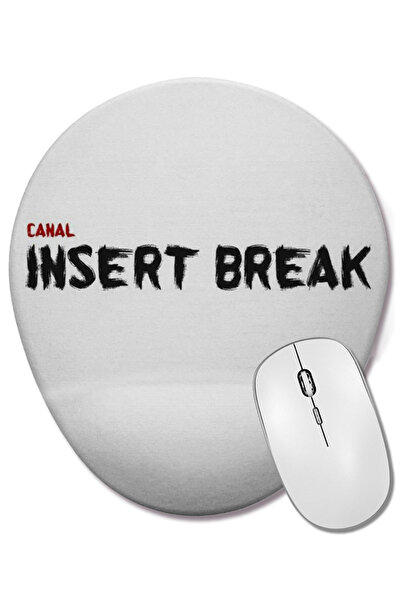 BASKI DÜNYASI Mouse Pad oval cu suport pentru încheietura mâinii Canal Insert...