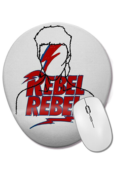 BASKI DÜNYASI Ο David Bowie Rebel Rebel έχει οβάλ ποντίκι με υποστήριξη καρπού