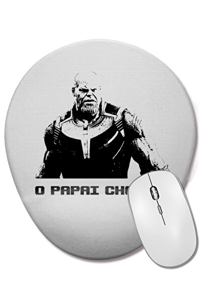 BASKI DÜNYASI Mouse Pad oval Thanos 02 cu suport pentru încheietura mâinii