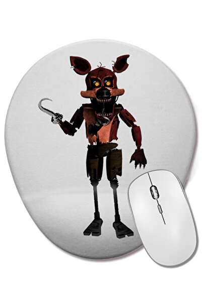 BASKI DÜNYASI Mouse Pad oval Nightmare Foxy cu suport pentru încheietura mâinii