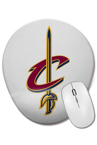 BASKI DÜNYASI Cleveland Cavalier Oval Mouse Pad with Wrist Support