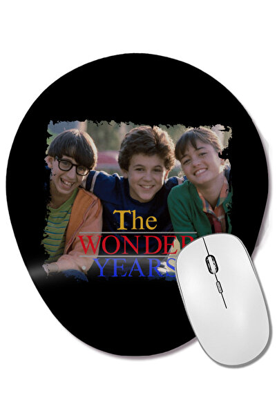 BASKI DÜNYASI Retro Wonder Years Kevin Winnie și Paul Mouse Pad oval cu supor...
