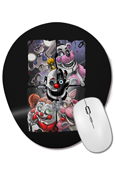 BASKI DÜNYASI Five Nights At Freddys Fantastic Mr Foxy Mouse Pad oval cu supo...