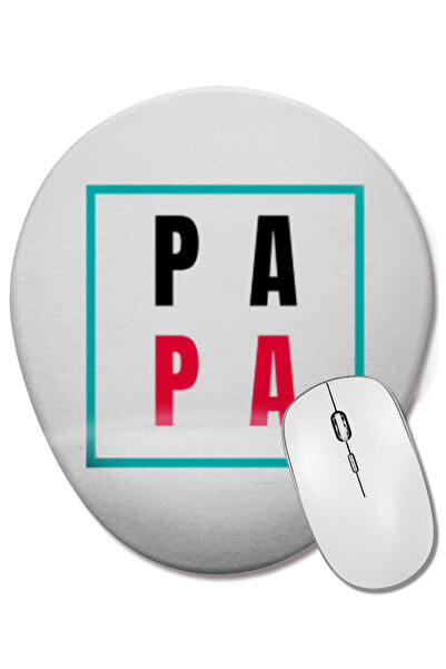 BASKI DÜNYASI Mouse Pad oval P A P A cu suport pentru încheietura mâinii