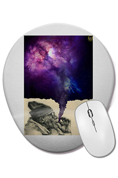 BASKI DÜNYASI Mouse Pad oval Brisa Dos Ceus cu suport pentru încheietura mâinii