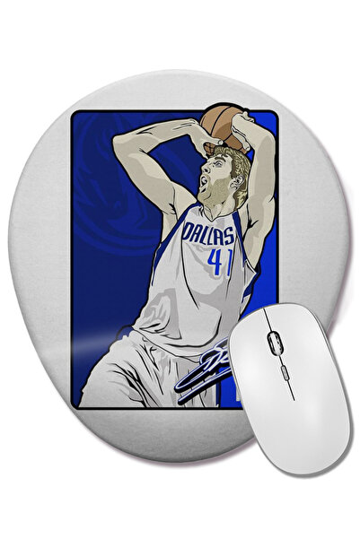 BASKI DÜNYASI Mouse Pad oval NOWITZKI 41 cu suport pentru încheietura mâinii