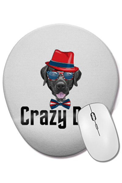 BASKI DÜNYASI Οβάλ ποντίκι ποντικοπολιτείας με στήριγμα καρπού Crazy Dog