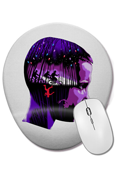 BASKI DÜNYASI Mouse Pad oval Stranger Things cu suport pentru încheietura mâinii