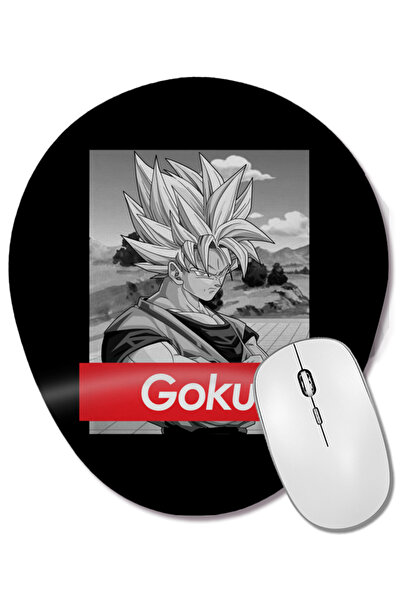 BASKI DÜNYASI Mouse Pad oval Dragon Ball Z Goku Red Band cu suport pentru înc...