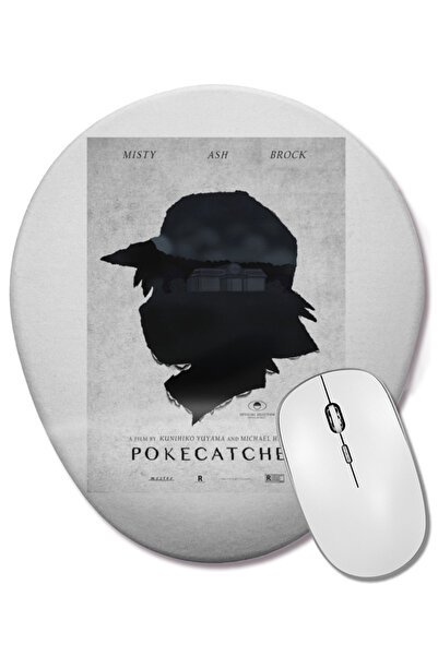 BASKI DÜNYASI Mouse Pad oval Parody Pokecatcher cu suport pentru încheietura ...