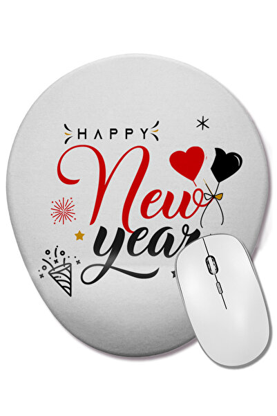 BASKI DÜNYASI Cadou de Anul Nou La mulți ani 07 Mouse Pad oval cu suport pent...