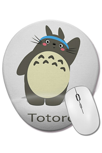 BASKI DÜNYASI Mouse Pad oval Totoro cu suport pentru încheietura mâinii
