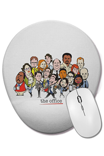 BASKI DÜNYASI Mouse Pad oval cu suport pentru încheietura mâinii The Office Cast Tv