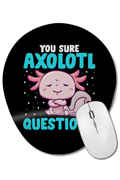 BASKI DÜNYASI Mouse Pad oval cu suport pentru încheietura mâinii, drăguț și a...