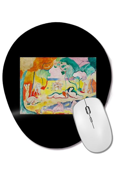 BASKI DÜNYASI The Joy Of Life Henri Matisse Mouse Pad oval cu suport pentru î...