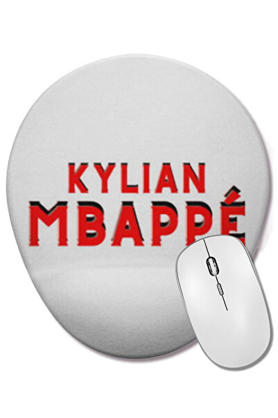 BASKI DÜNYASI Mouse Pad oval Kylian Mbappé cu suport pentru încheietura mâinii