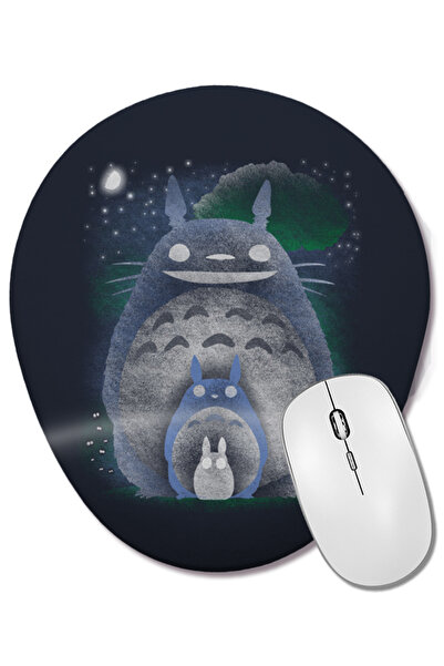 BASKI DÜNYASI Catbus Friendly Spirit Totoro Mouse Pad oval cu suport pentru încheietura mâinii