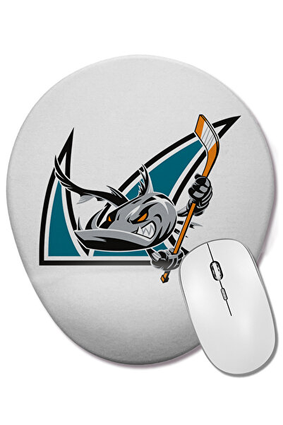 BASKI DÜNYASI Λογότυπο ομάδας χόκεϊ των Σάιρων Οβάλ ποντίκι με υποστήριξη καρπού