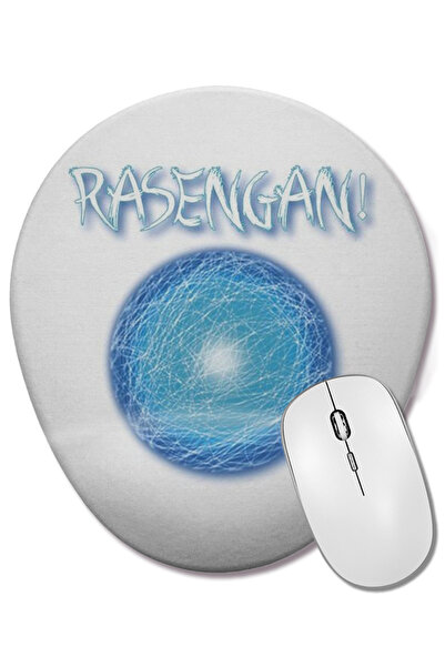 BASKI DÜNYASI Mouse Pad oval Rasengan Naruto cu suport pentru încheietura mâinii