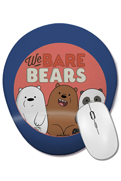 BASKI DÜNYASI Cartoons We Bare Bears Οβάλ ποντίκι με υποστήριξη καρπού