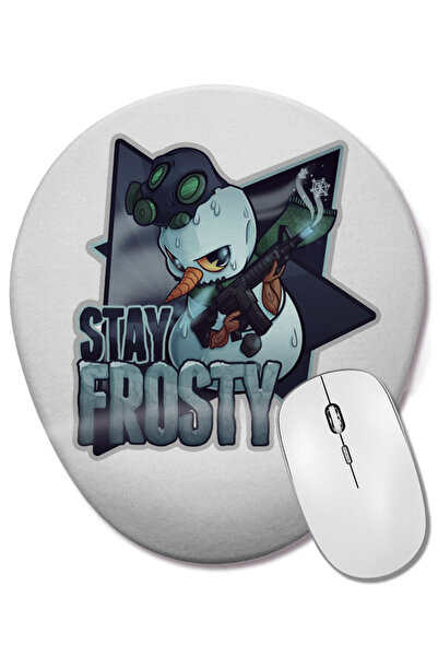 BASKI DÜNYASI Counter Strike Stay Frosty Cs Go Mouse Pad oval cu suport pentru încheietura mâinii