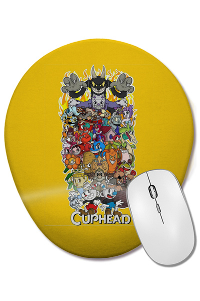 BASKI DÜNYASI Steag cu inimă Iubesc Mauritania Mouse Pad Oval cu Suport pentr...