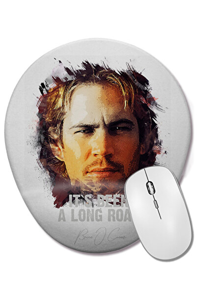 BASKI DÜNYASI Οβάλ ποντίκι ποντικιού με υποστήριξη καρπού με αγγλική γραφή To...