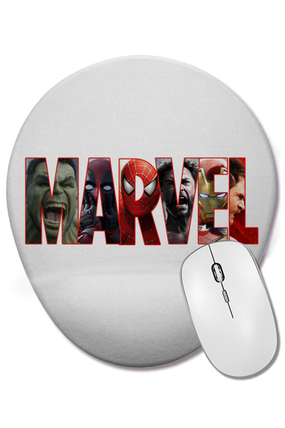 BASKI DÜNYASI Mouse Pad oval Marvel cu suport pentru încheietura mâinii