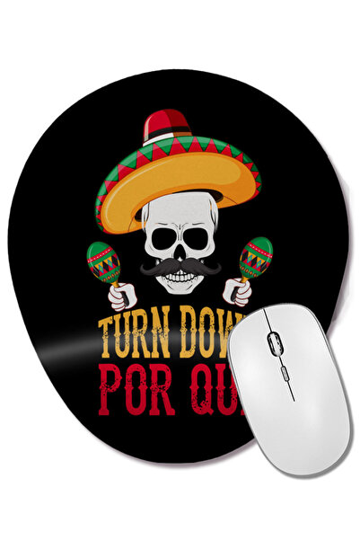 BASKI DÜNYASI Funny Turn Down Por Que Cinco De Mayo Mouse Pad oval cu suport ...