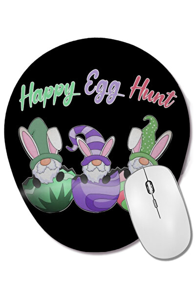 BASKI DÜNYASI Căutare de ouă de Paște Happy Egg Hunt Mouse Pad oval cu suport...