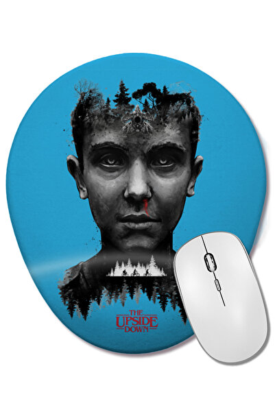 BASKI DÜNYASI Stranger Things The Upside Down Mouse Pad oval cu suport pentru...