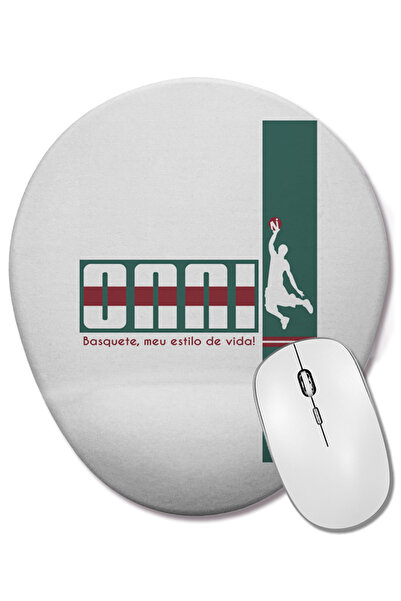 BASKI DÜNYASI Mouse Pad oval Onn Basouete cu suport pentru încheietura mâinii