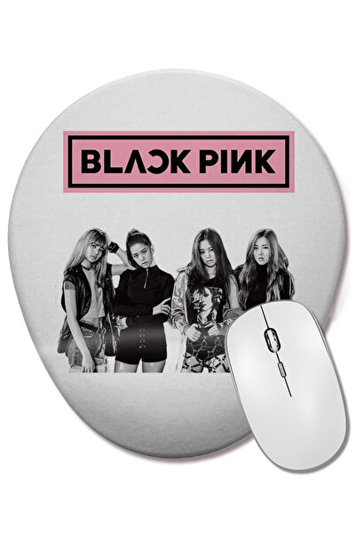 BASKI DÜNYASI Blackpink 12 Mouse Pad oval cu suport pentru încheietura mâinii