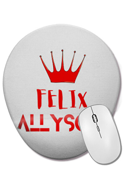 BASKI DÜNYASI Allyson Felix Quotes Mouse Pad oval cu suport pentru încheietur...