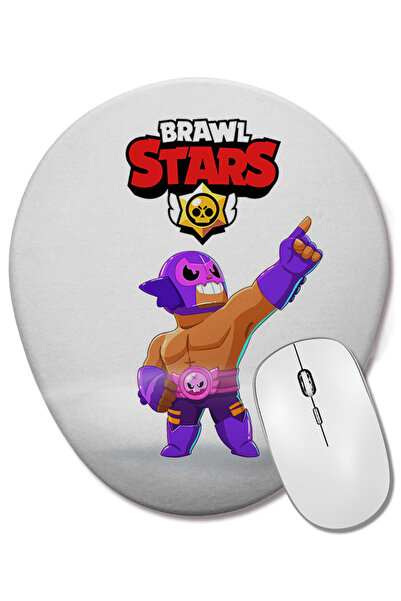 BASKI DÜNYASI Brawl Stars El Rudo Primo Mouse Pad oval cu suport pentru înche...