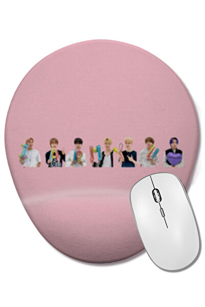 BASKI DÜNYASI Îmi place să călătoresc cu bicicleta mea Mouse Pad oval cu suport pentru încheietura mâinii