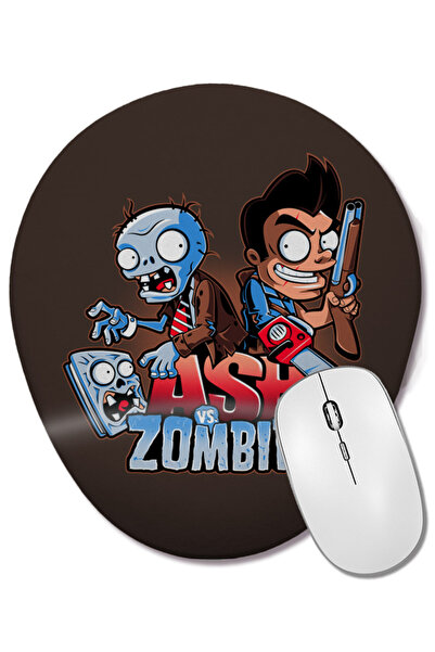 BASKI DÜNYASI Mouse Pad oval Plants Vs Zombies Ash vs Zombies cu suport pentr...