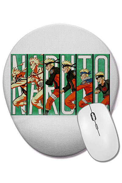 BASKI DÜNYASI Mouse Pad oval Naruto Uzumaki cu suport pentru încheietura mâinii