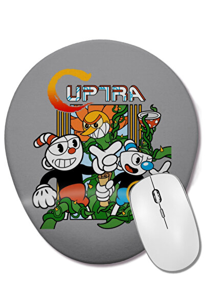 BASKI DÜNYASI Cuphead Cuptra ovalna podloga za miša sa podrškom za zglob