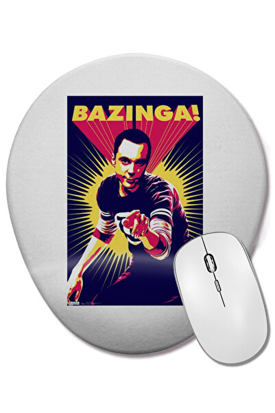 BASKI DÜNYASI The Big Bang Theory Bazinga 01 Mouse Pad oval cu suport pentru ...