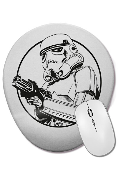 BASKI DÜNYASI Οβάλ ποντίκι ποντικοπληκτήρα με στήριγμα καρπού Star Wars