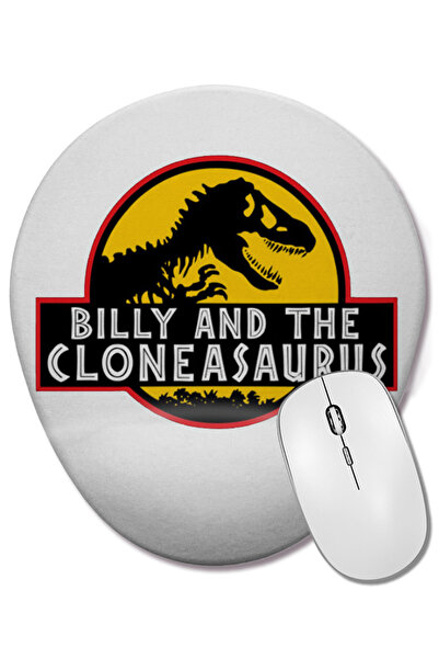 BASKI DÜNYASI Mouse Pad oval Jurassic Park cu suport pentru încheietura mâinii