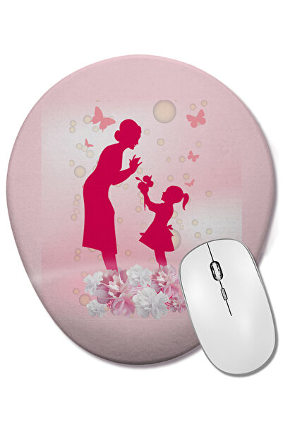 BASKI DÜNYASI Cadou pentru Ziua Mamei 0011 Mouse Pad oval cu suport pentru în...