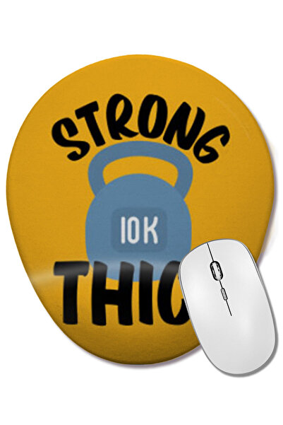 BASKI DÜNYASI Covoraș de mouse oval cu suport pentru încheietura mâinii, cu c...