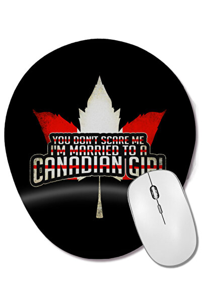 BASKI DÜNYASI Не ме плашиш, омъжена съм за канадка Bilek Destekli Oval Mouse Pad