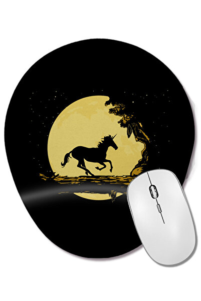 BASKI DÜNYASI Unicorn Hakuno Matata Color Mix Mouse Pad oval cu suport pentru...