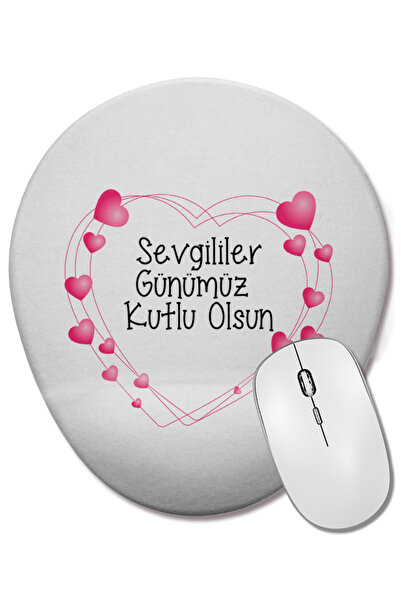 BASKI DÜNYASI Подарък за Свети Валентин за любимия човек 082 Овална подложка ...