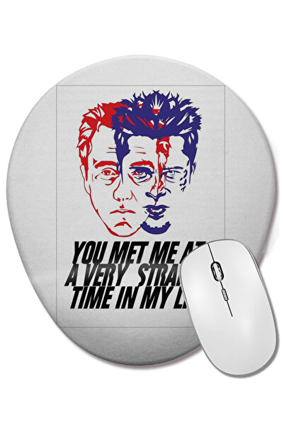 BASKI DÜNYASI Οβάλ ποντίκι με υποστήριξη καρπού Clube da Luta Narrador και Tyler