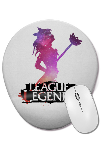 BASKI DÜNYASI Mouse Pad oval Lux cu suport pentru încheietura mâinii